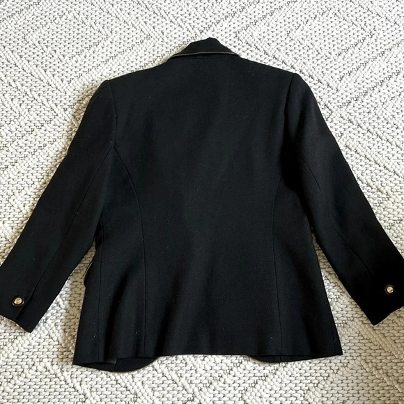 FOCUS 2000 by Charles Glueck Vintage Blazer Jacket Black | Black Blazer Jacket - Picture 2 of 9